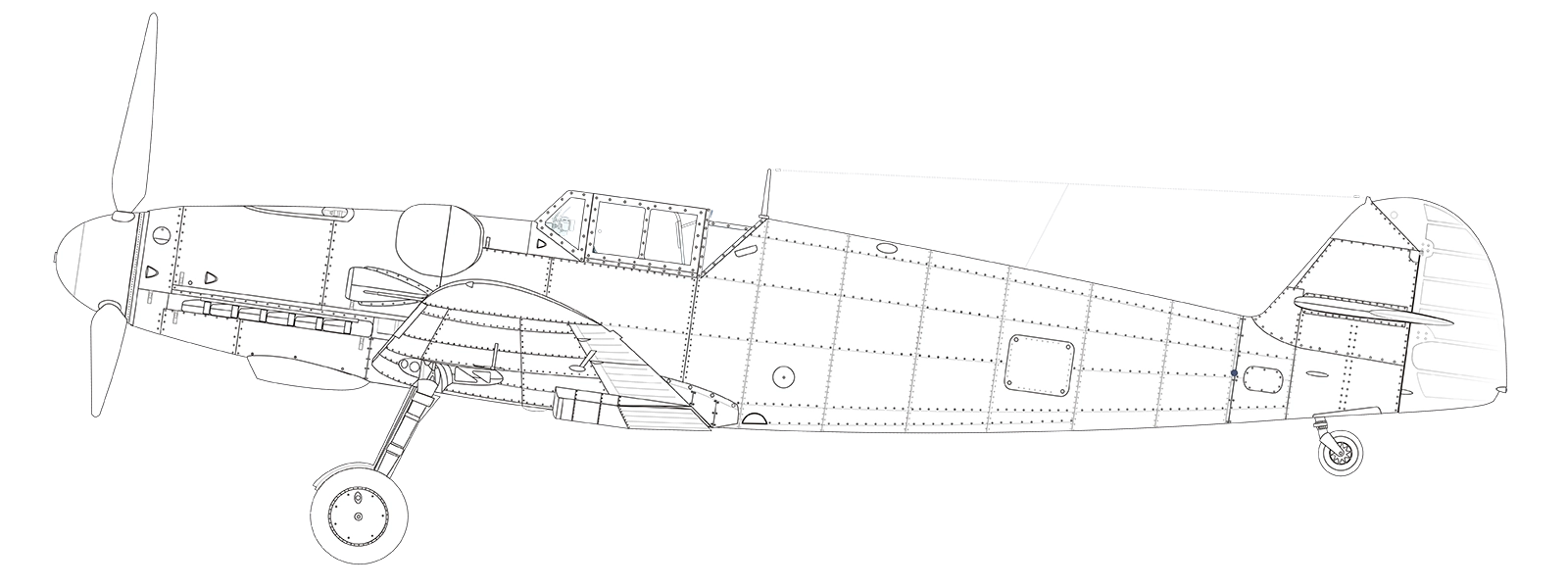 Bf 109 G-6 diagram