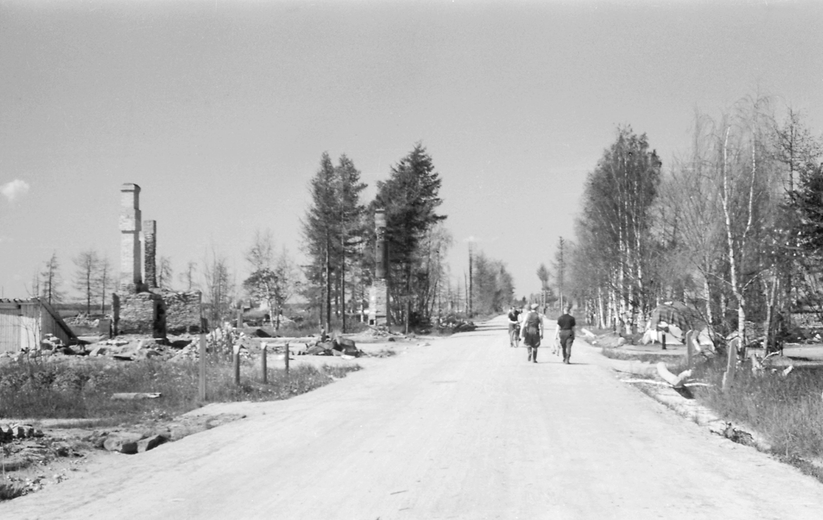 Tuhottua Kuusamon kirkonkylää