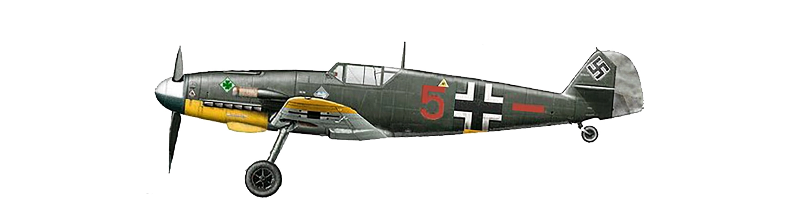Bf 109 G-2 punainen 5