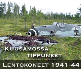 Kuusamossa tippuneet lentokoneet 1941-1944